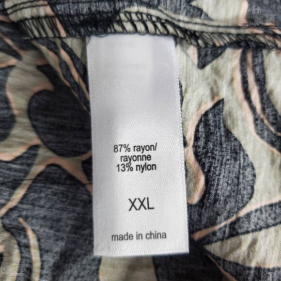 Maurices One Shoulder Printed Midi Dress Black/Beige Size XXL - Picture 5 of 6